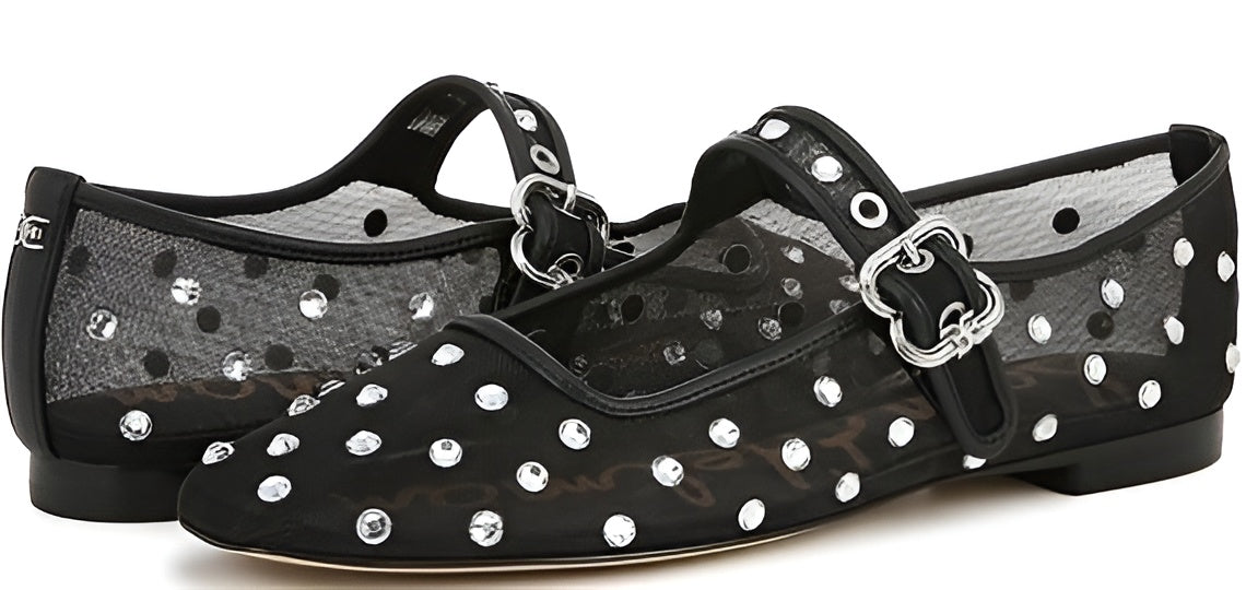 Black Glitz Mesh