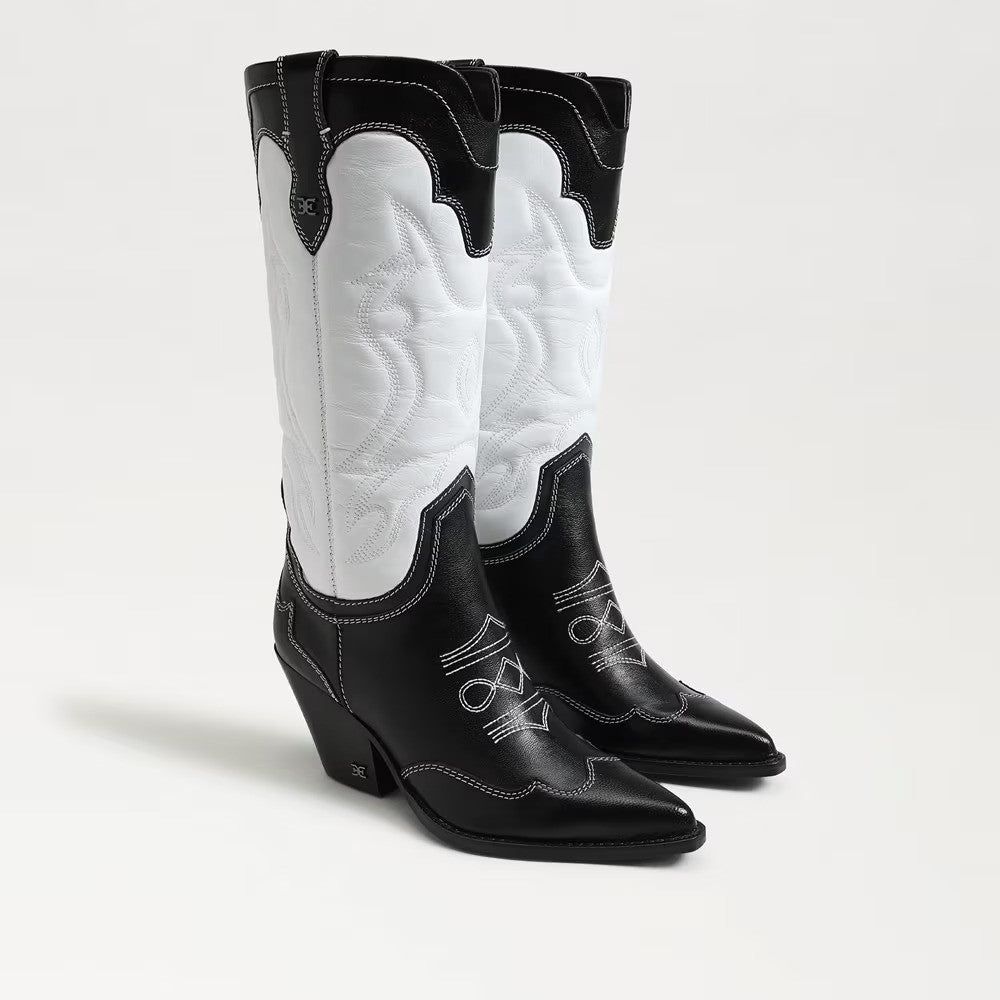 White/Black Wide Calf
