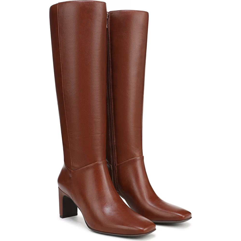 Saddle Tan Wide Calf