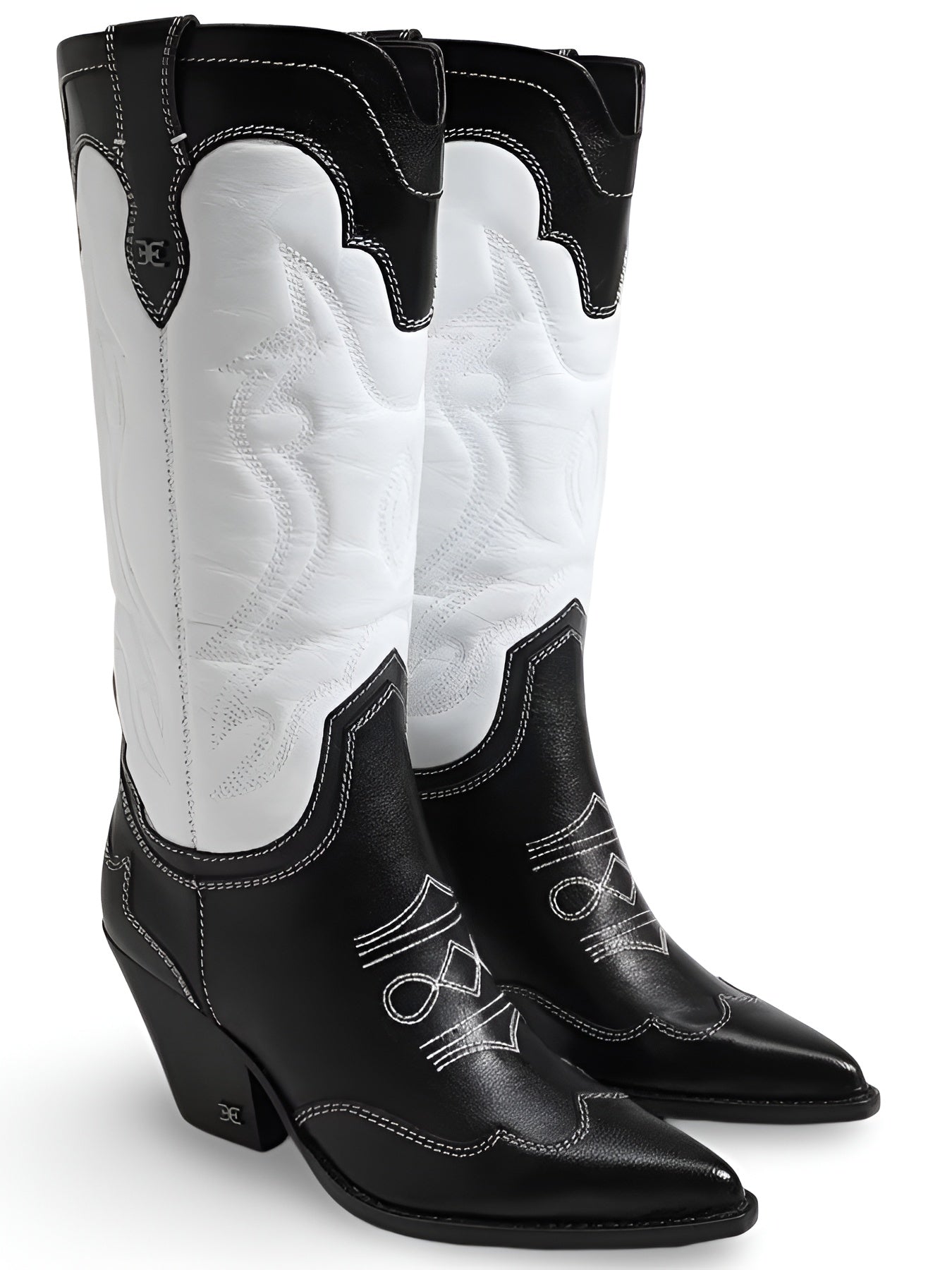 White/Black Wide Calf