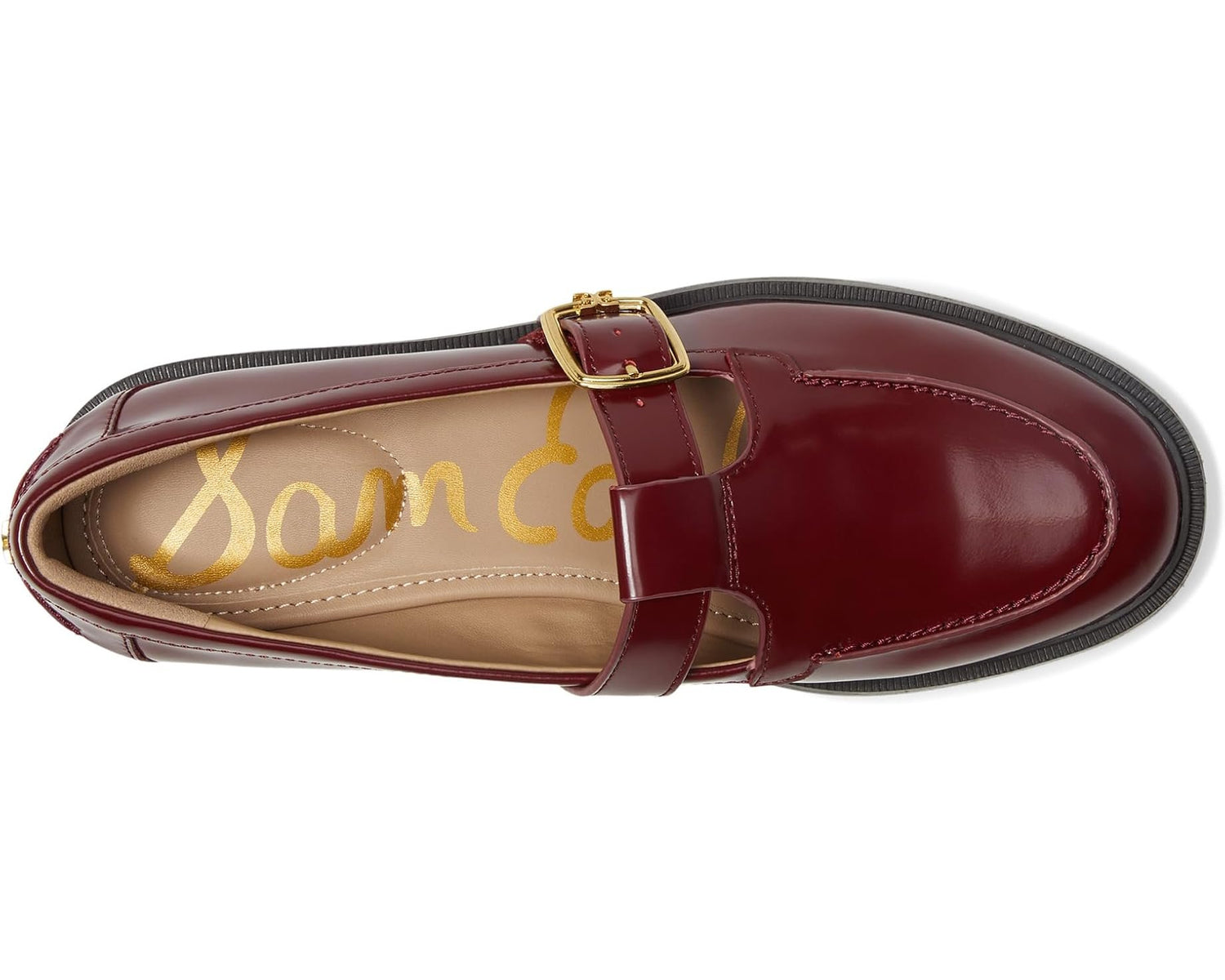 Sam Edelman Women's Elaina T-Strap Buckle Loafers NW/OB