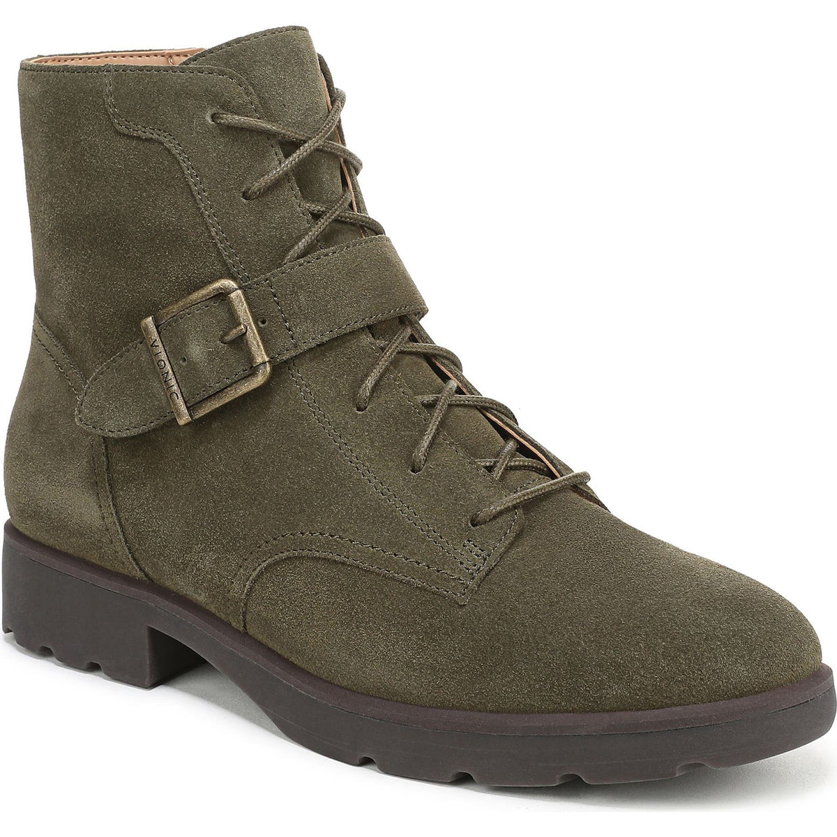 Dark Olive Suede