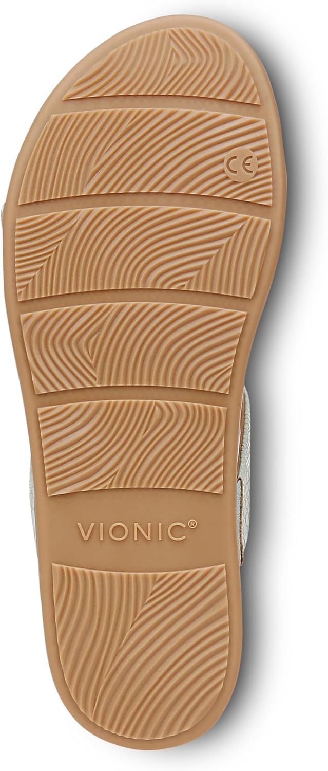 Vionic Women's Serra T-Strap Slip-On Supportive Sandals NW/OB