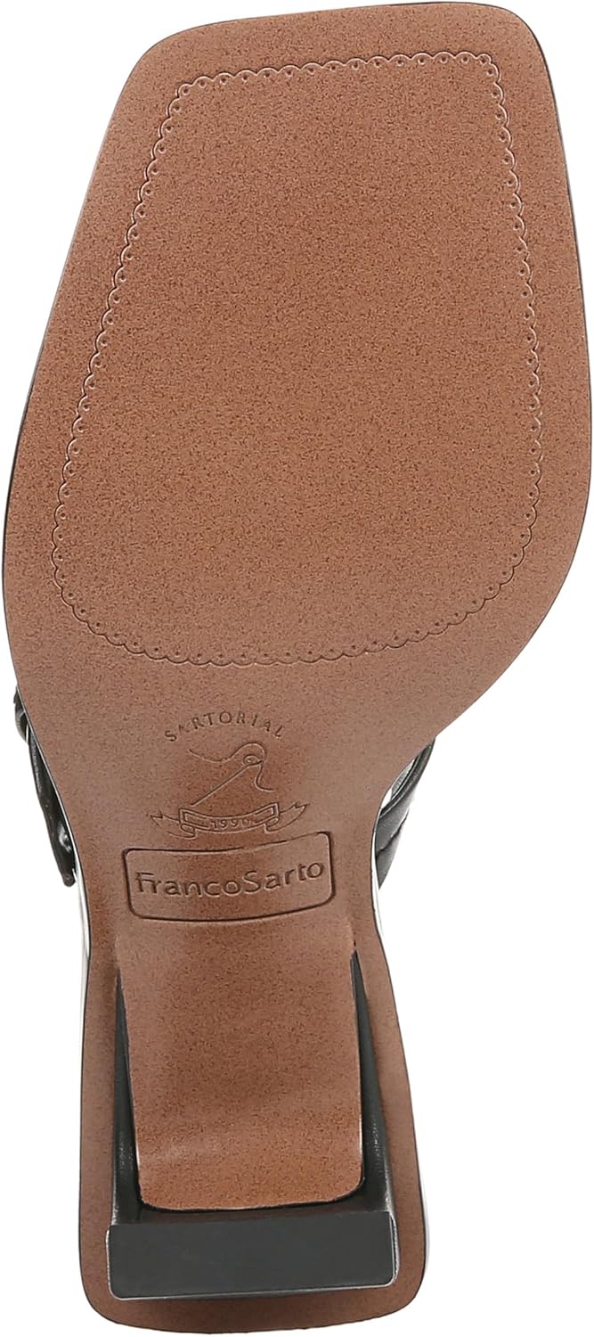 Franco Sarto Women's Frenza Open Square Toe Slide Dress Sandal NW/OB