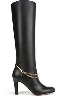 Veronica Beard Tarian Women's Tall Chain Boots NW/OB