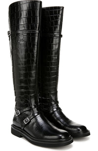 Black Croc Leather