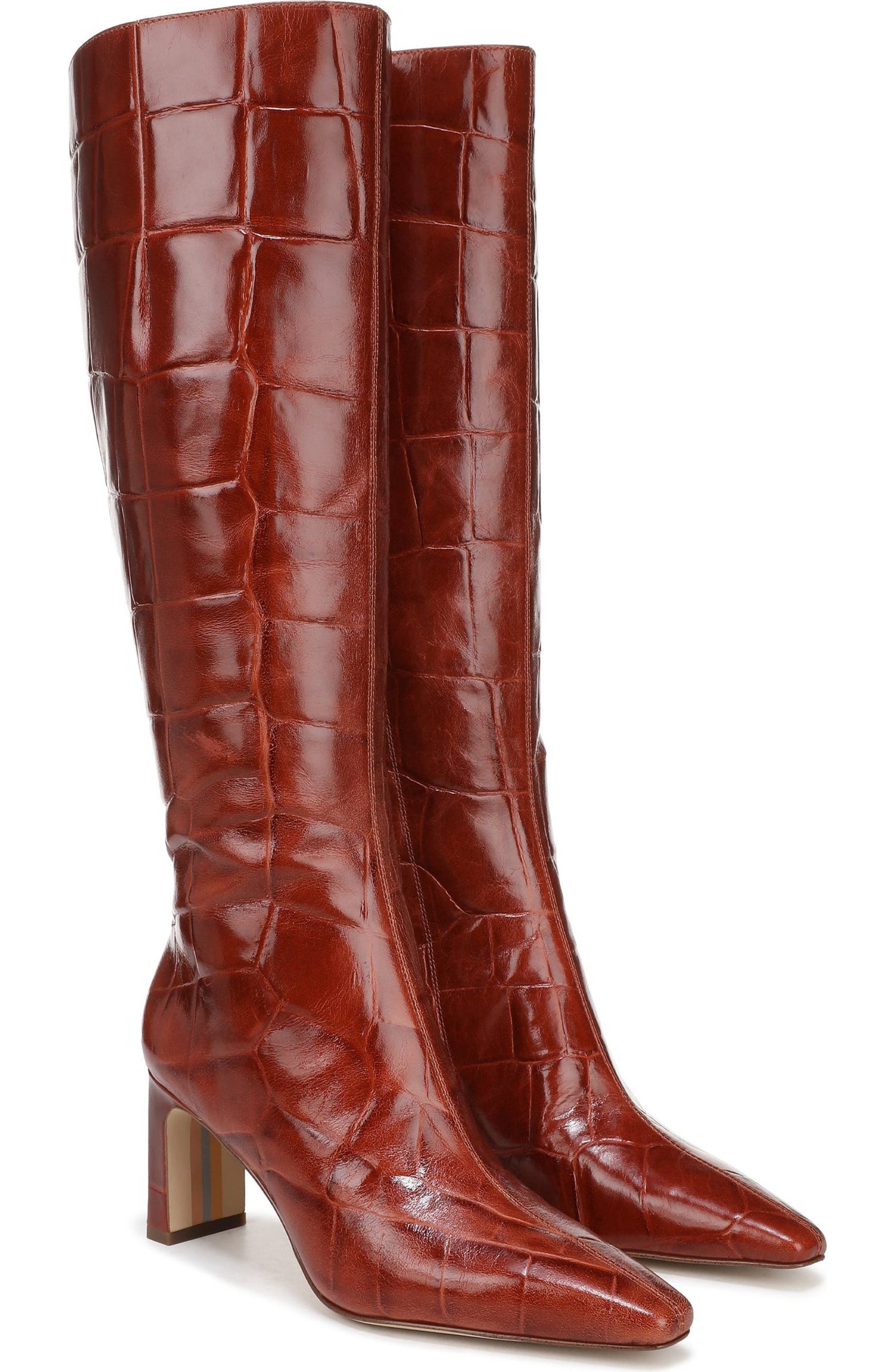 New Cognac Wide Calf