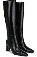 Black Crinkle Wide Calf