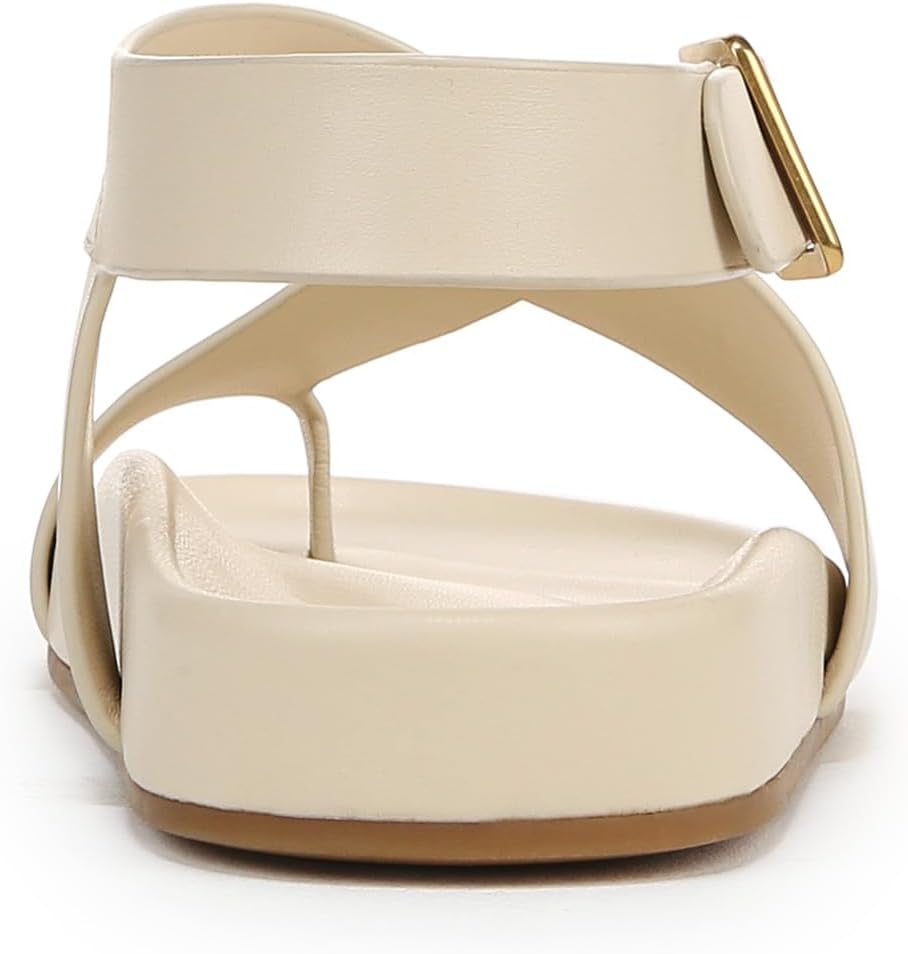 Franco Sarto Women's Blair Toe Loop Buckle Flat Sandals NW/OB