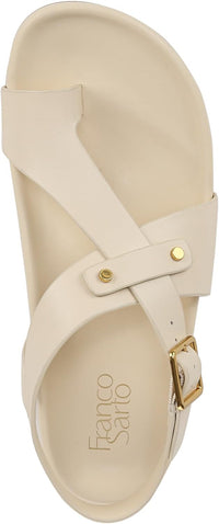 Franco Sarto Women's Blair Toe Loop Buckle Flat Sandals NW/OB