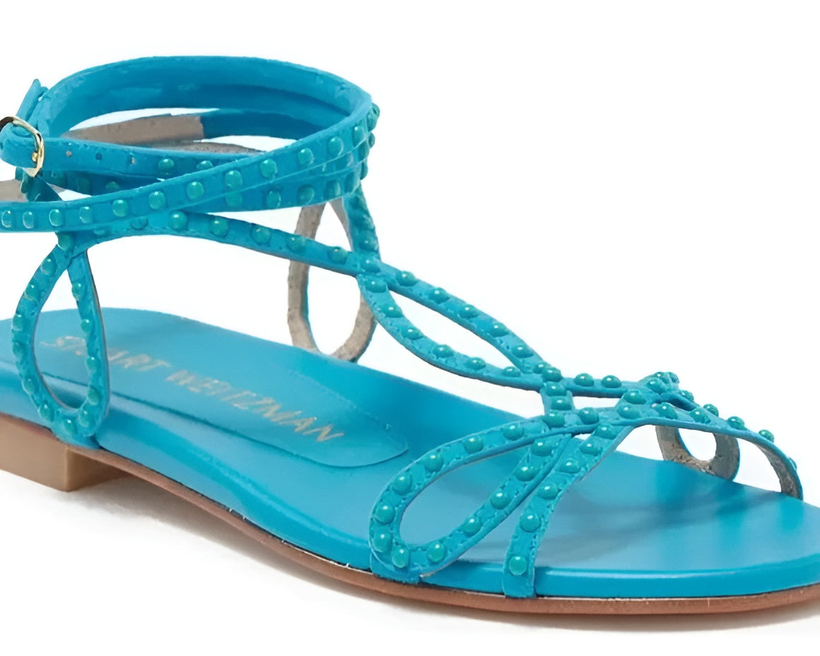 Stuart Weitzman Leya Bead Women's Heeled Sandal NW/OB