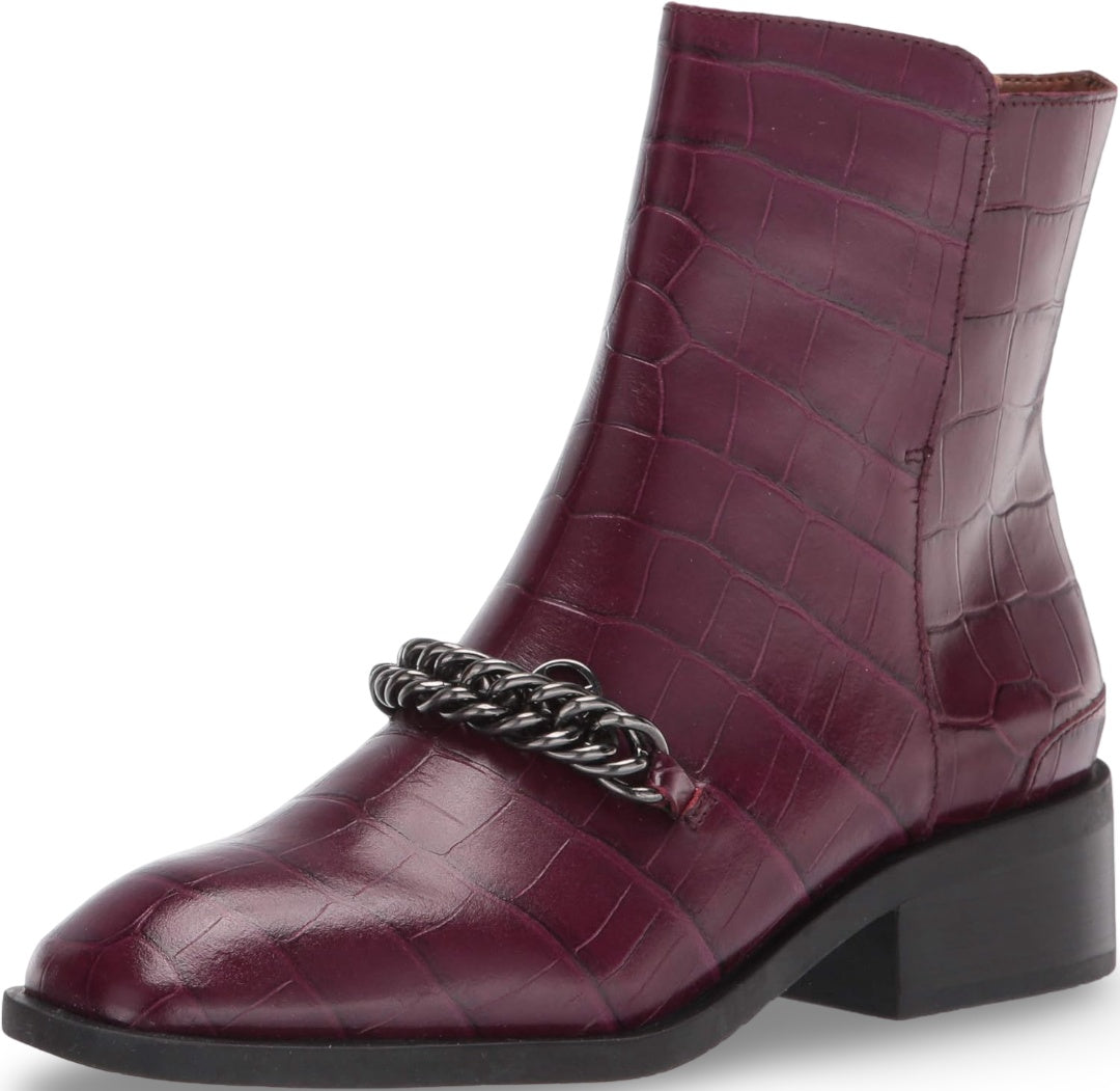 Burgundy Croc