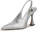 Silver Metallic Leather
