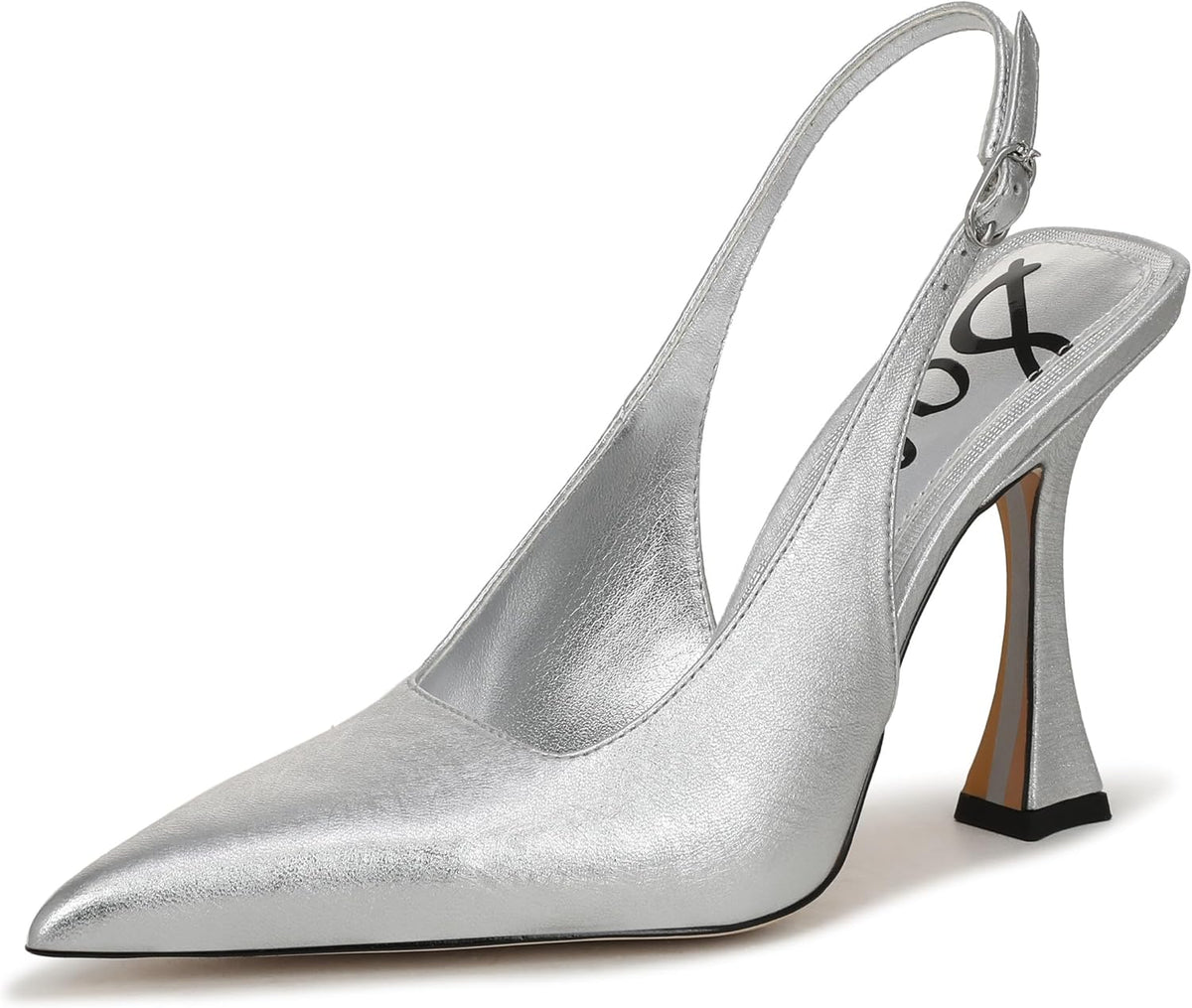 Silver Metallic Leather