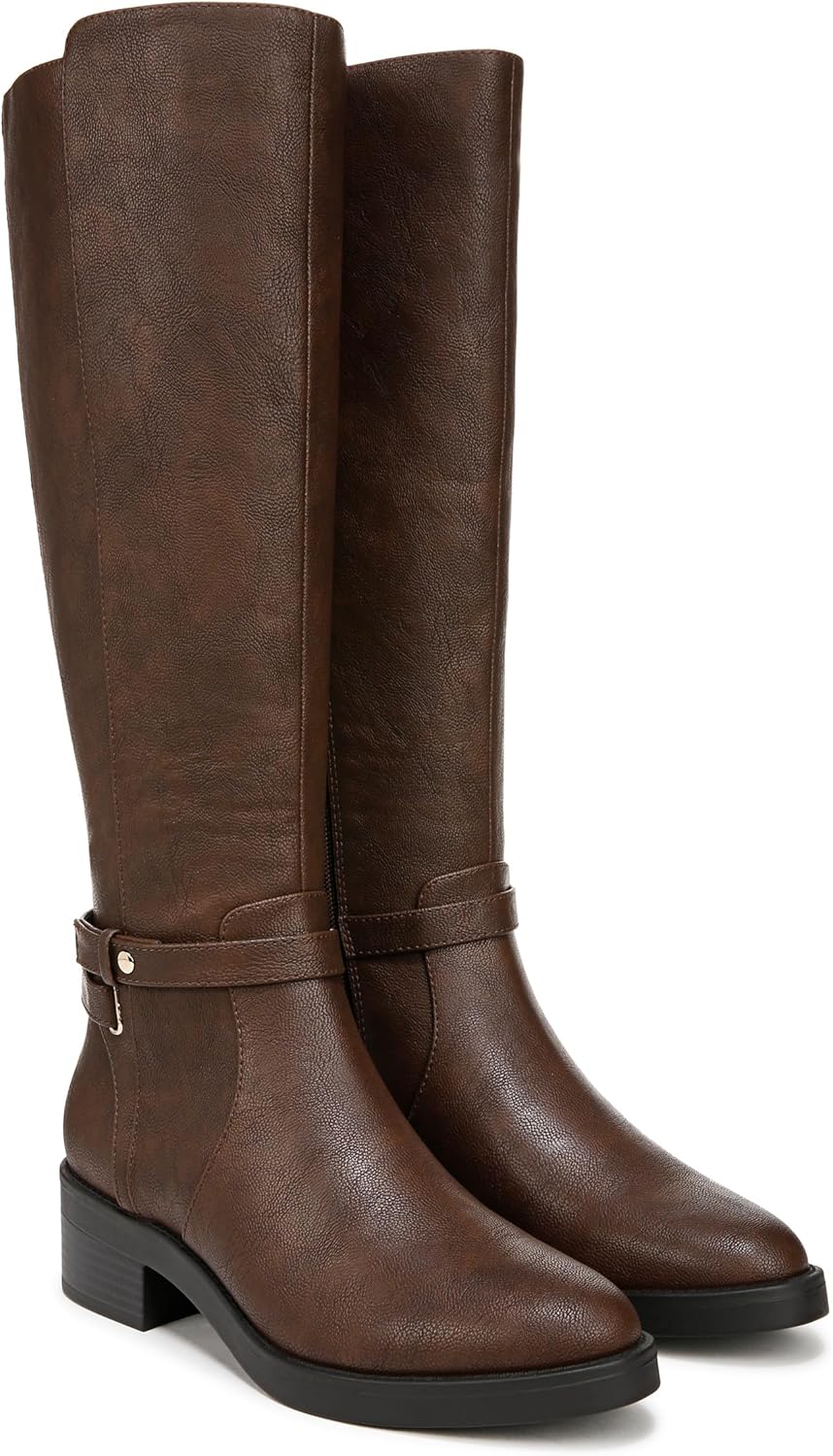 Dark Tan Wide Calf