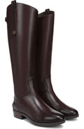 Brown Leather Wide Calf