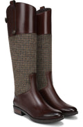 Brown Multi Tweed Wide Calf