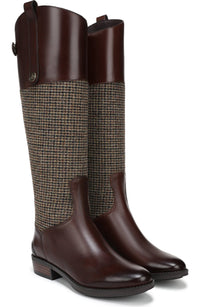 Brown Multi Tweed Wide Calf
