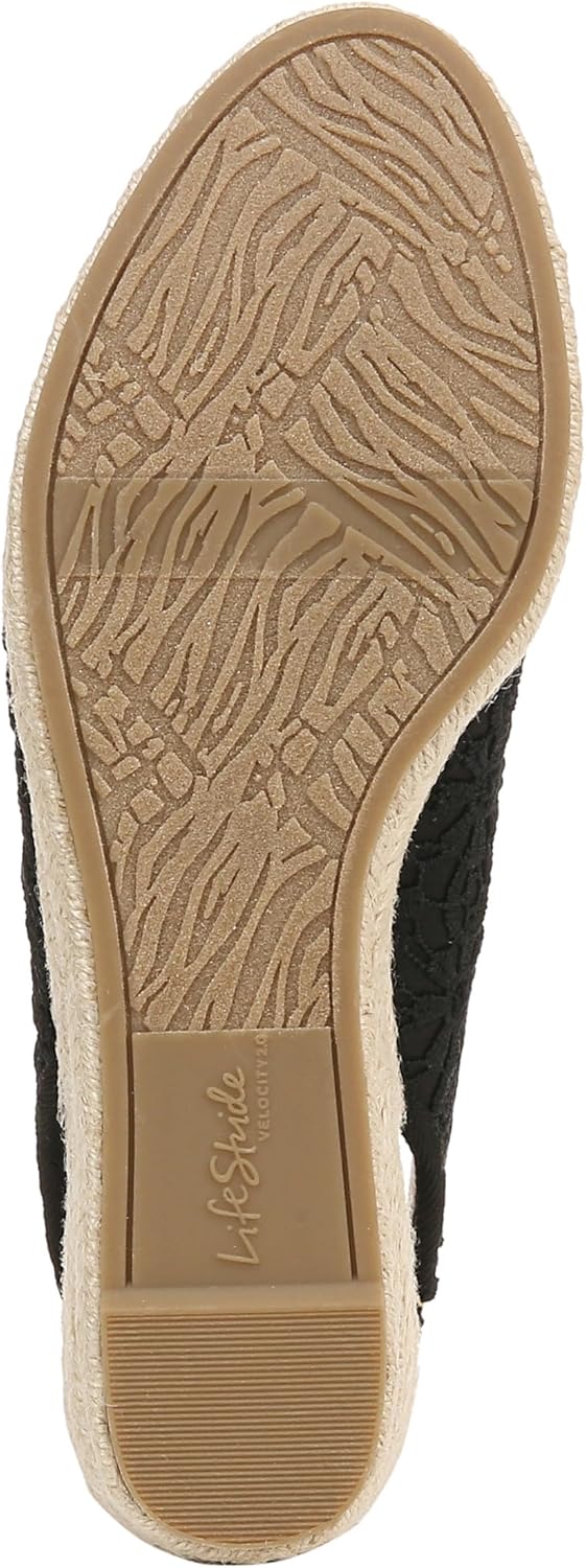 LifeStride Women's Kayden Espadrille Wedge Sandal NW/OB