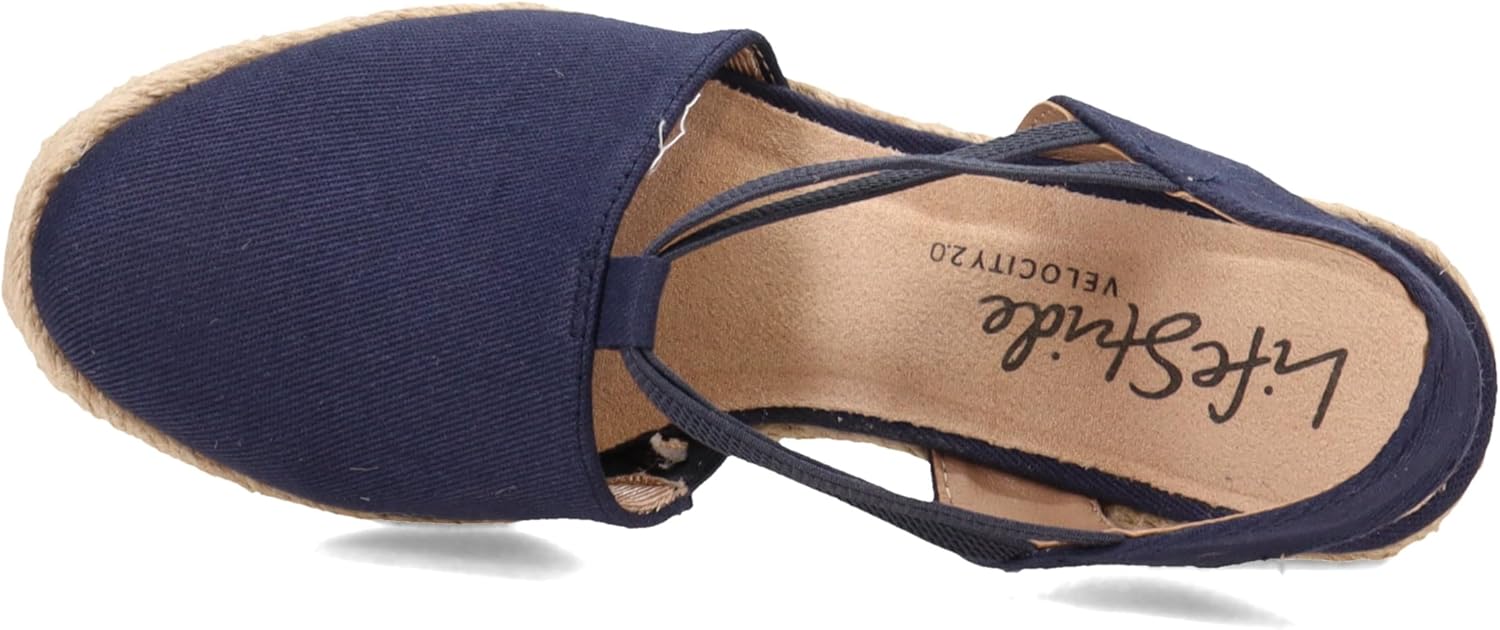 LifeStride Women's Katrina 2 Espadrille Wedge Sandal  NW/OB