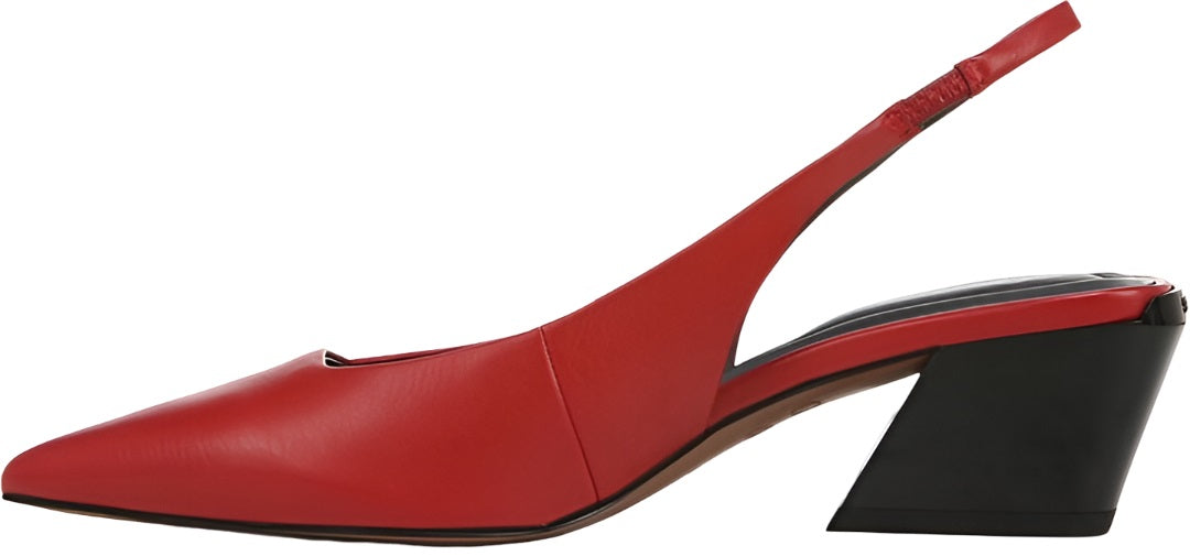 Franco Sarto Women's A-Gena Slingback Pointed Toe Pumps NW/OB