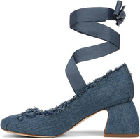 Sam Edelman Women's Della Fringe Wrap Up Heels NW/OB