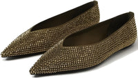 Olive Crystal Embellished