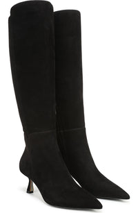 Black Suede Wide Calf