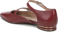 Naturalizer Women's Harmony Ankle Strap Pointed Toe Flat NW/OB