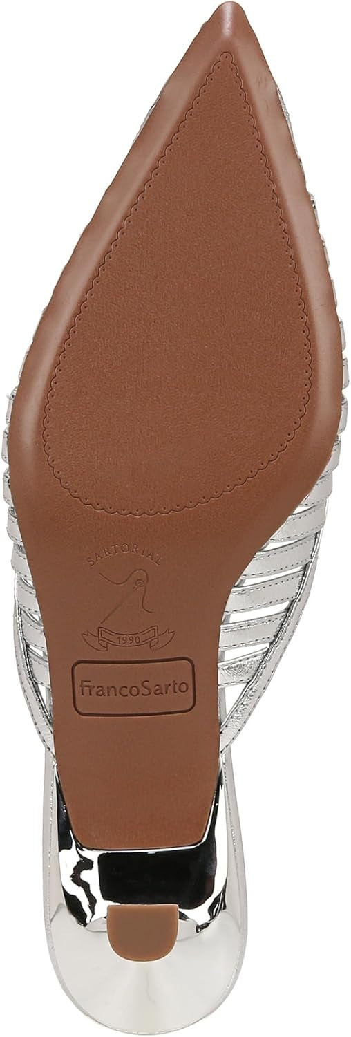 Franco Sarto Marlina Women's Kitten Heel Slingback Pumps NW/OB