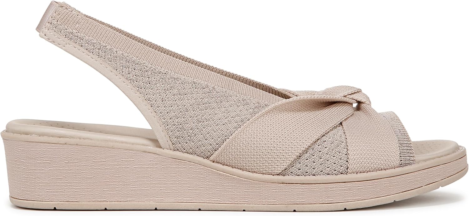 BZees for LifeStride Women's Bell Slingback Wedge Sandals NW/OB