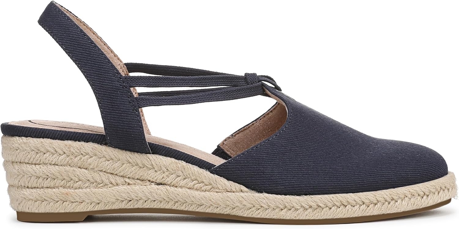 LifeStride Women's Kennedy Espadrille Wedge Sandals NW/OB