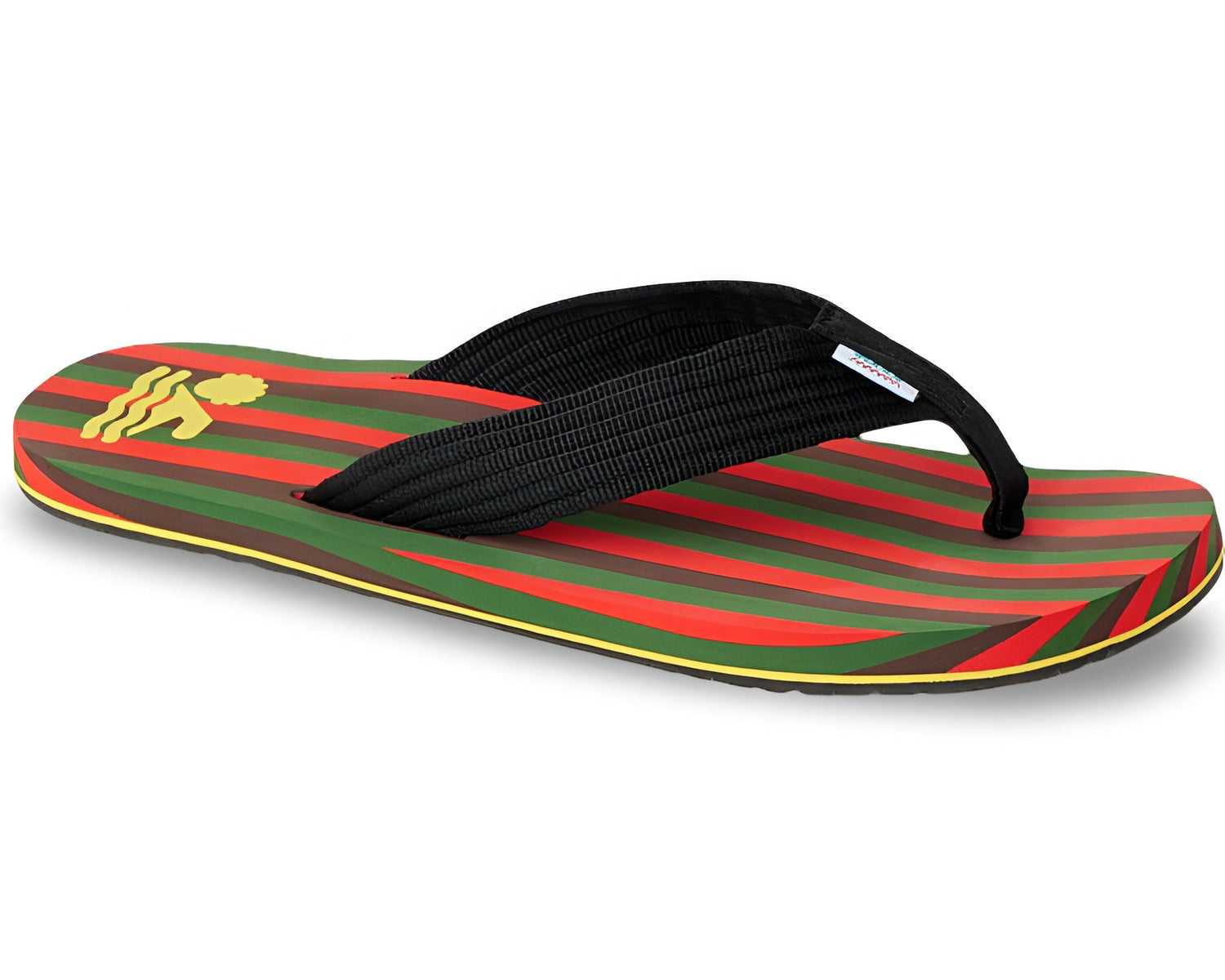 Reef X Ebony Beach Club Men's Original Stripes Flip Flop Sandals NW/OB
