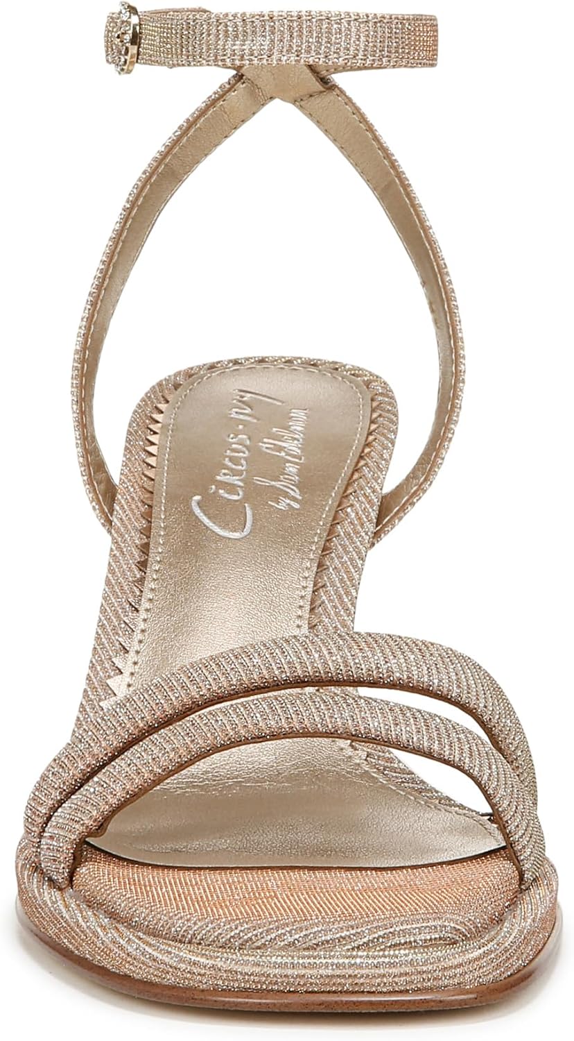Sam Edelman Women's Holly Glitz Strappy Block Heel NW/OB