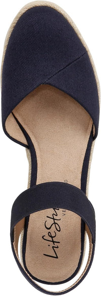 LifeStride Women's Kimmie Espadrille Wedge Sandal NW/OB