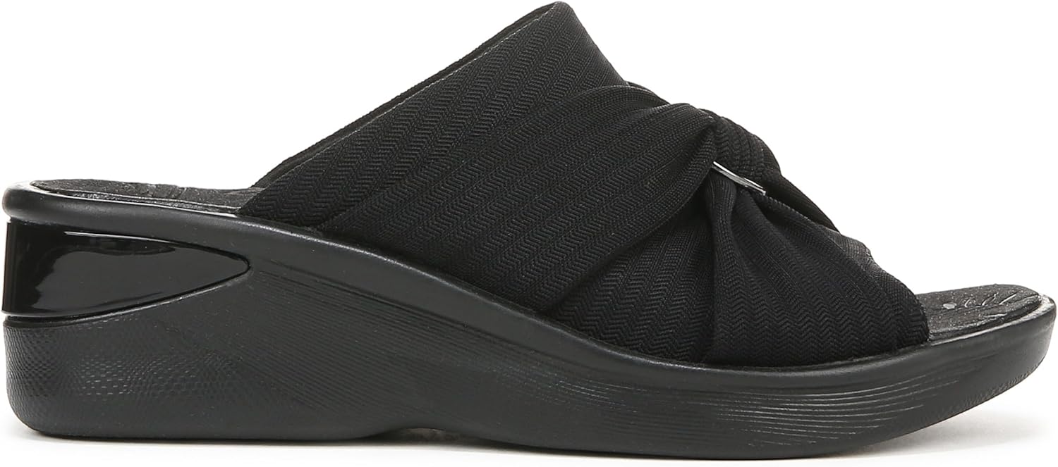 Bzees For Lifestride Womens Serenade Slide Wedge Sandal NW/OB