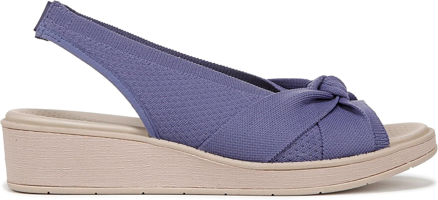 BZees for LifeStride Women's Bell Slingback Wedge Sandals NW/OB