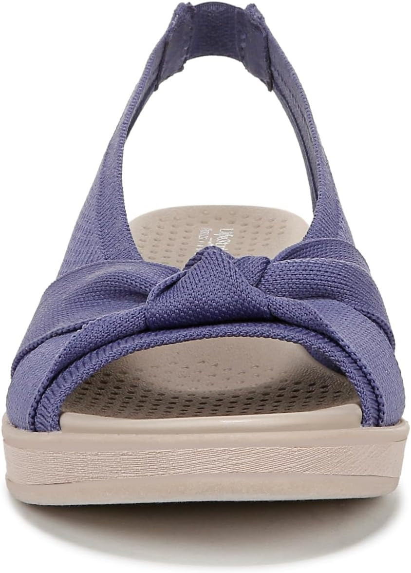 BZees for LifeStride Women's Bell Slingback Wedge Sandals NW/OB