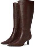 Pecan Leather Wide Calf