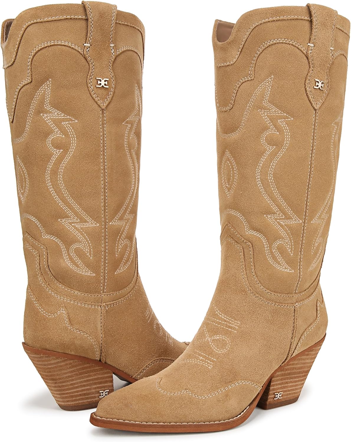 Tan Suede Wide Calf