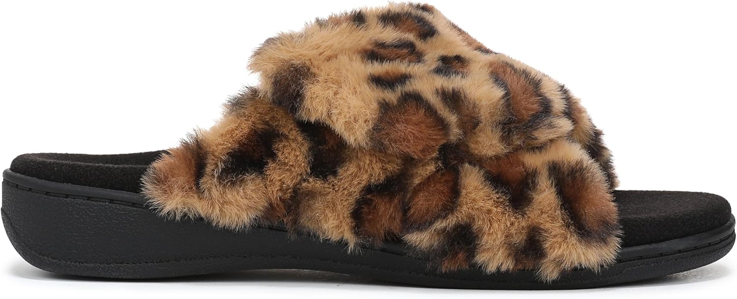 Vionic Women's Relax II Faux Fur Slippers NW/OB
