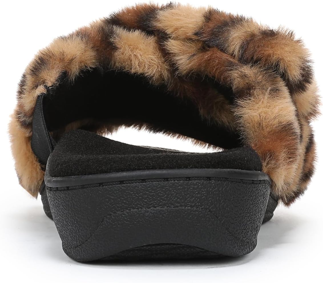Vionic Women's Relax II Faux Fur Slippers NW/OB