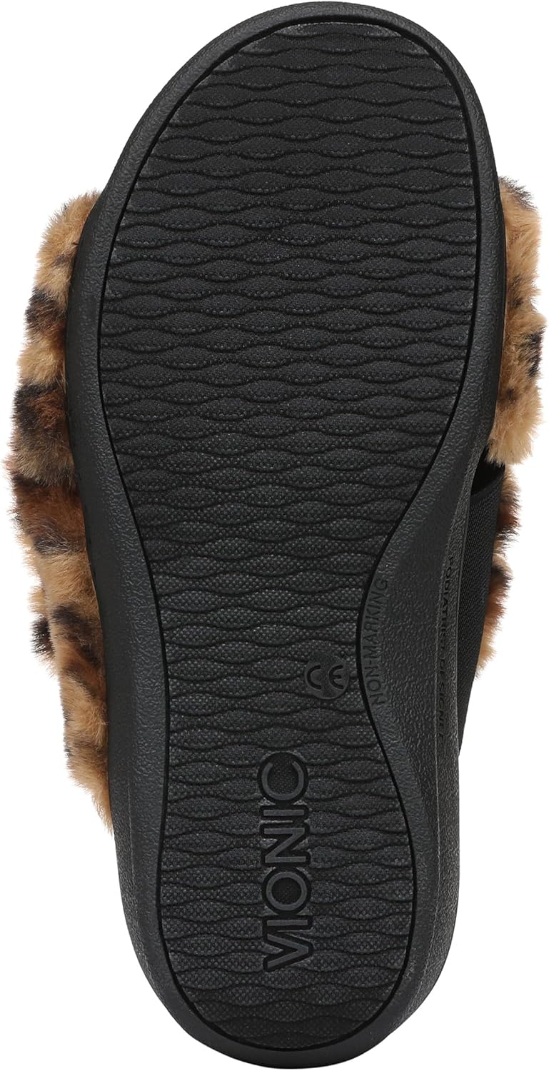 Vionic Women's Relax II Faux Fur Slippers NW/OB