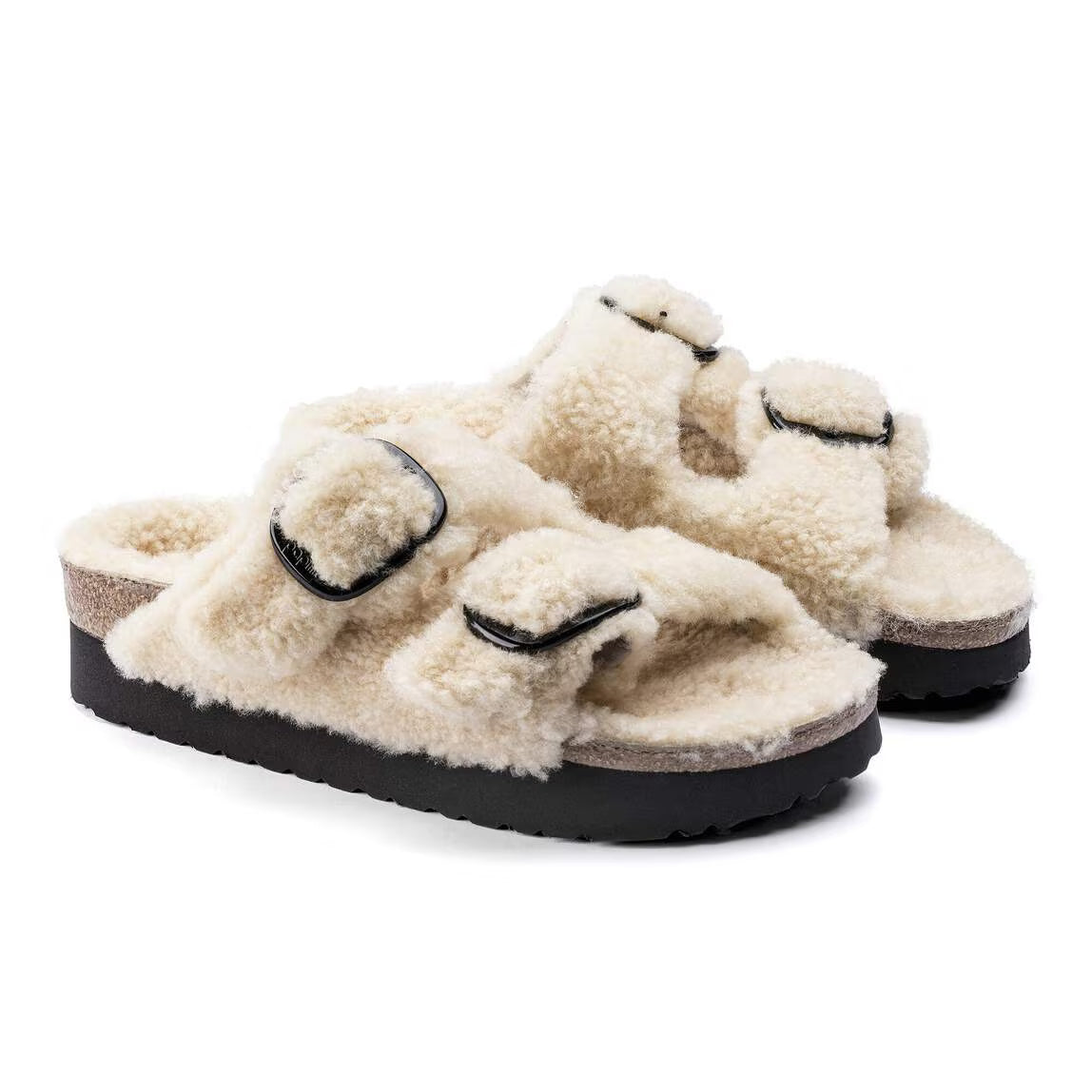 Birkenstock Arizona Big Buckle Shearling Women's Sandals NW/OB