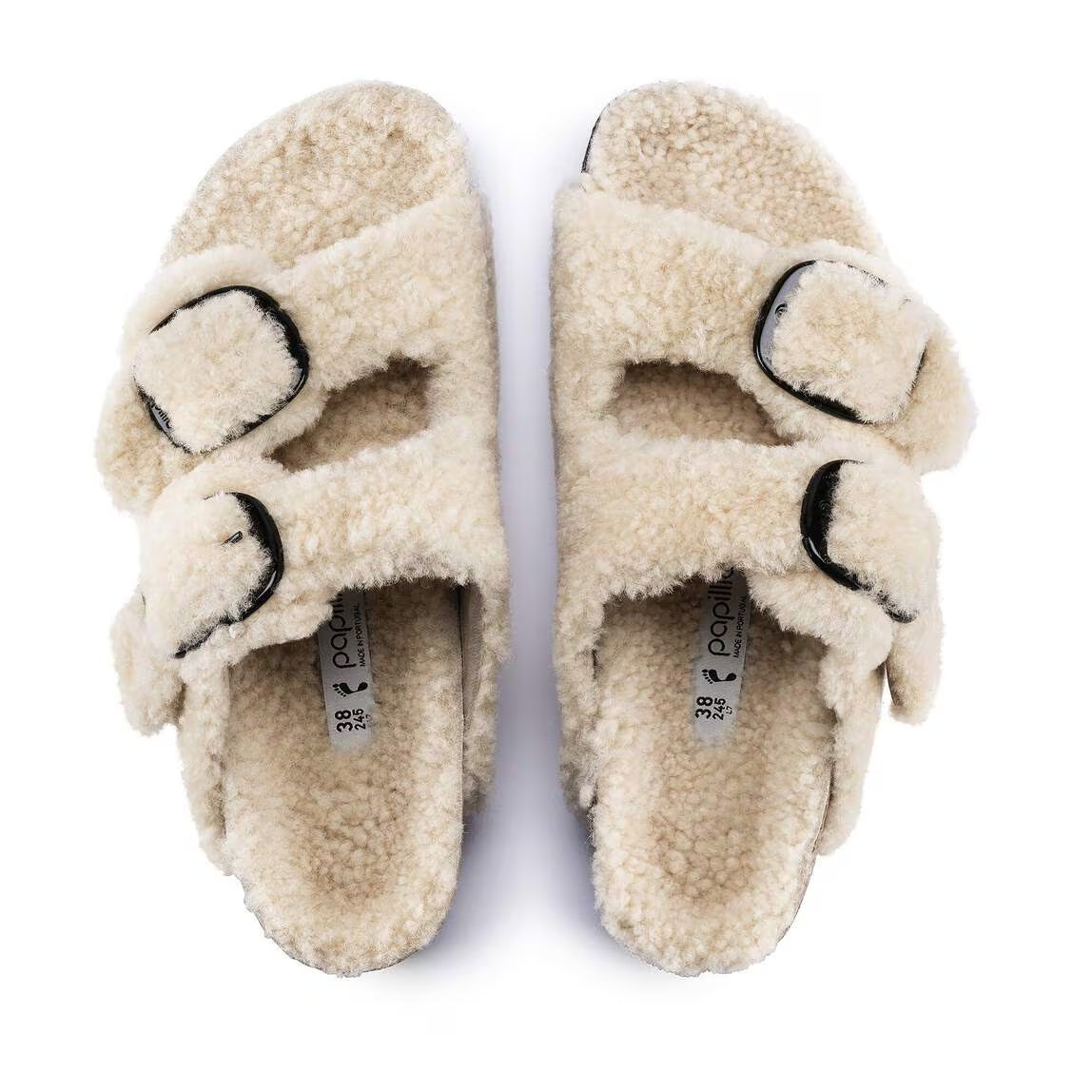 Birkenstock Arizona Big Buckle Shearling Women's Sandals NW/OB
