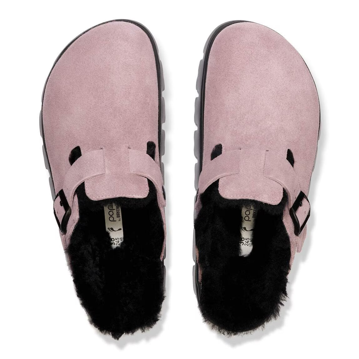 Papillio by Birkenstock Boston Pap Chunky Shearling Women's Clogs NW/OB