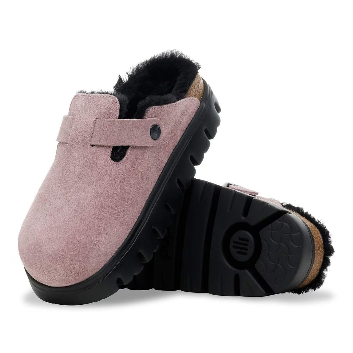 Papillio by Birkenstock Boston Pap Chunky Shearling Women's Clogs NW/OB