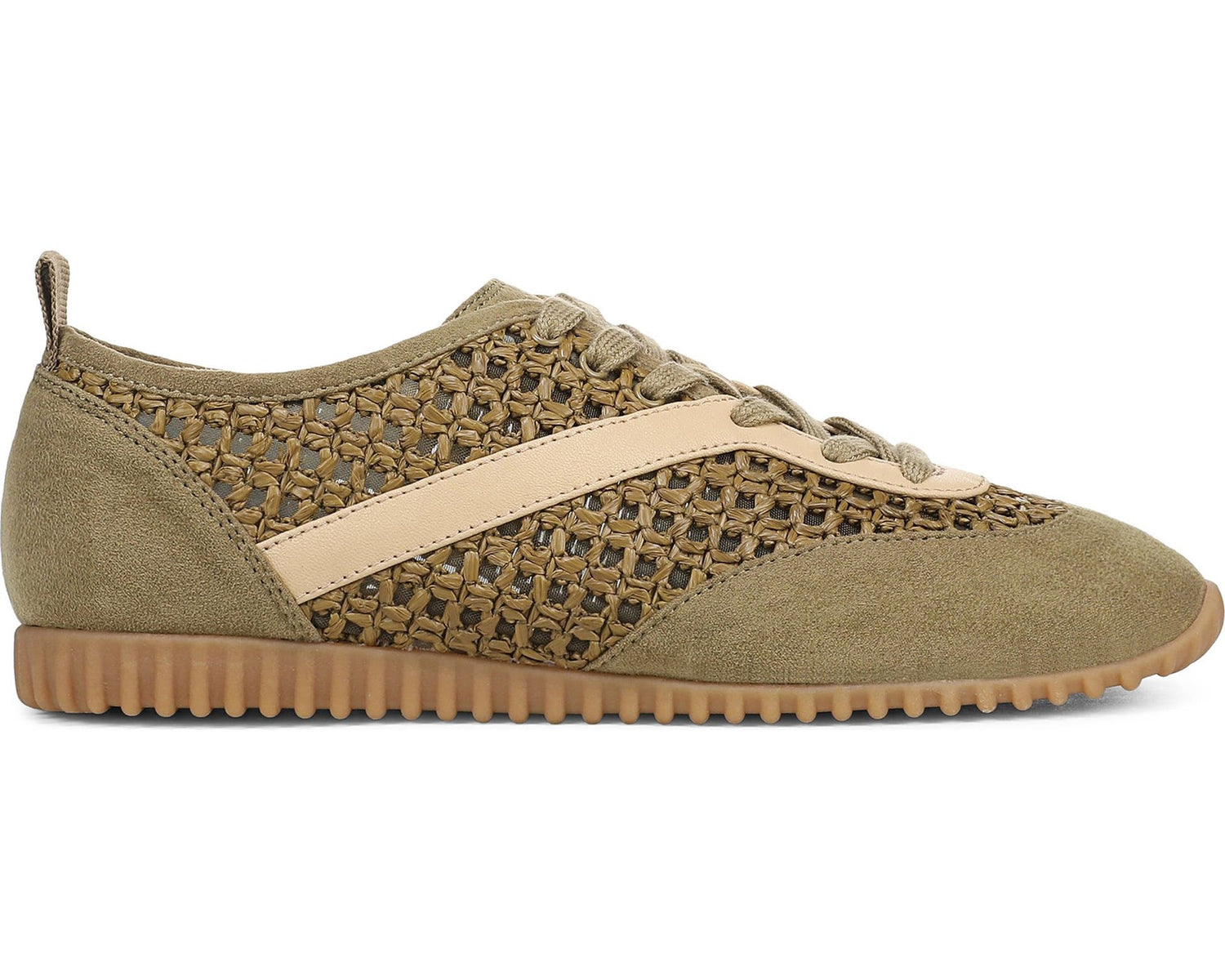 Franco Sarto Women's Hollis 2 Woven Raffia Lace Up Sneaker NW/OB