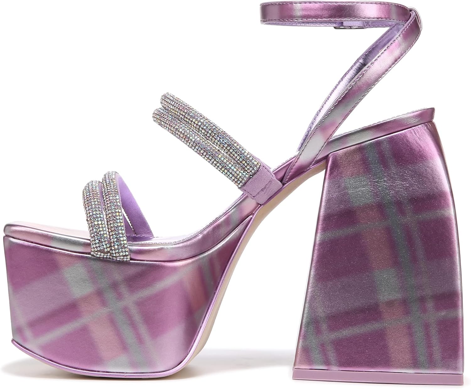 Circus NY by Sam Edelman Women's Mila Jewel Ankel Strap Platforms NW/OB