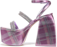 Circus NY by Sam Edelman Women's Mila Jewel Ankel Strap Platforms NW/OB